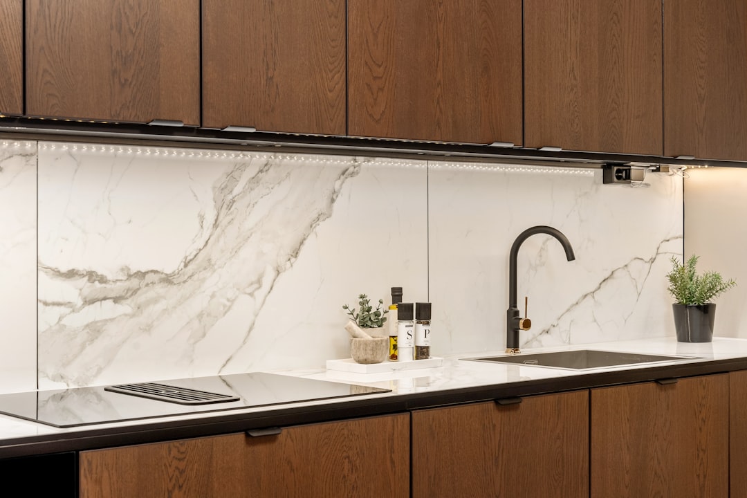 Granite, quartz, and marble countertop samples
